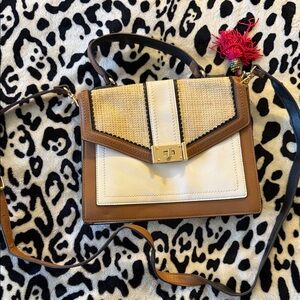 Aldo Tan and Cream Crossbody Bag